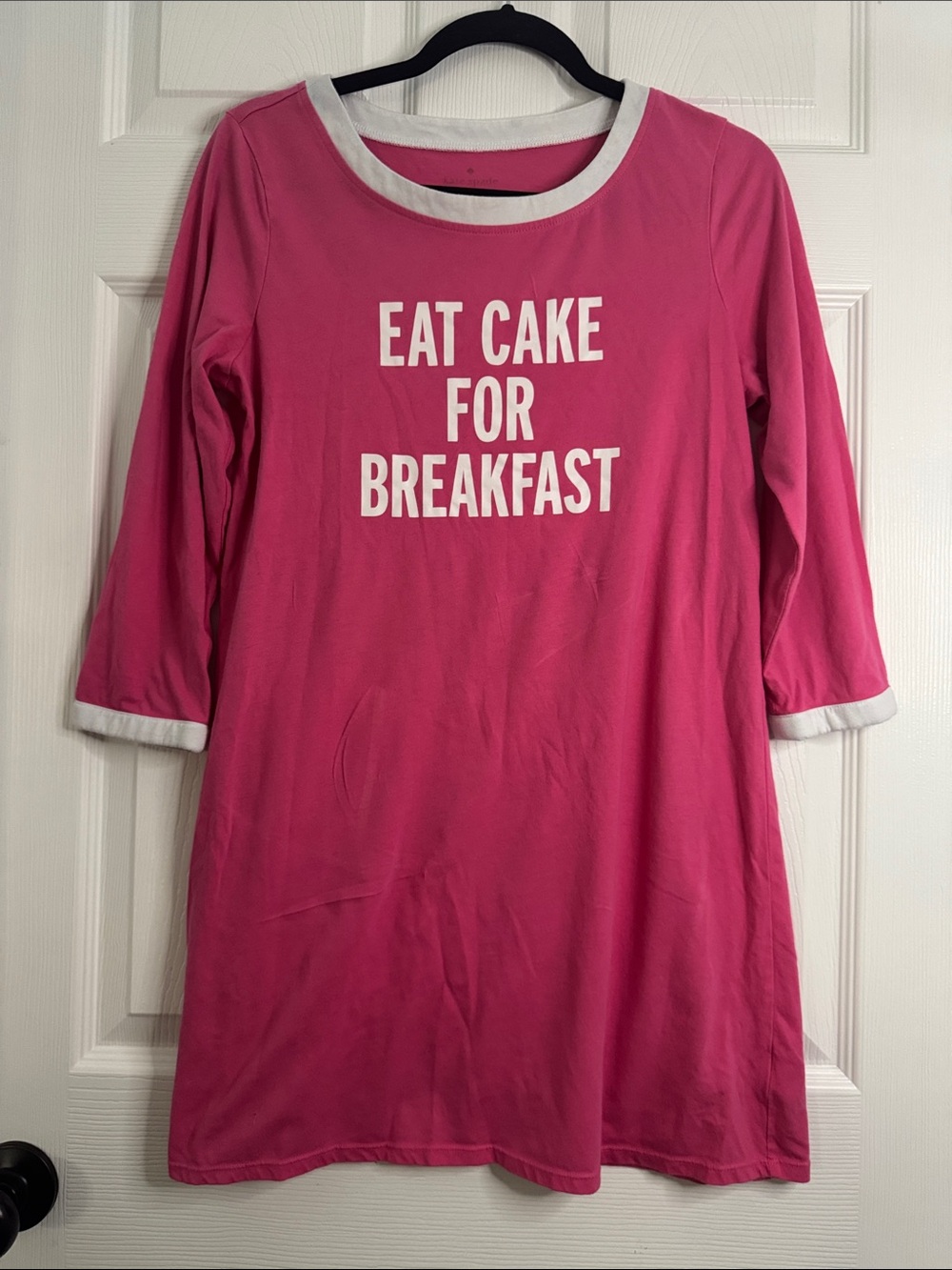 kate spade Hot Pink 'Eat Cake For Breakfast' Girls' Nightshirt